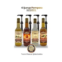 Premıum Vanilya - Karamel-beyaz Çikolata - Fındık Aromalı Kahve Şurubu 750 Ml X 4 Adet Diğer