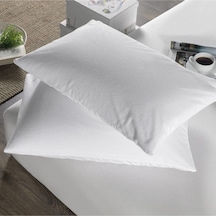2 Li 50x70 Sıvı Geçirmez Yastık Alezi Beyaz