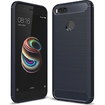 Xiaomi Mi 5x Dark Ultra Koruma Karbon Fiber Doku Silikon Kılıf- 5775 Mh-hs5208-6101