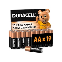 Duracell Basıc Aa Alkalin Kalem Pil 19'lu Paket 1,5v