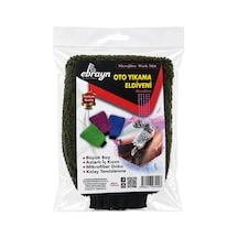 Ebrayn Mikrofiber Oto Yıkama Eldiveni - Premium Kalite Astar İçi Korumalı Büyük Boy