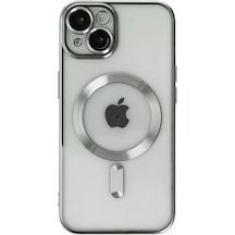 Newface Apple İphone 14 Kılıf Kross Magneticsafe Kapak - Gümüş