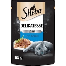 Sheba Delikatesse Ton Balıklı Jöleli Pouch Yetişkin Kedi Yaş Maması 24 x 85 G