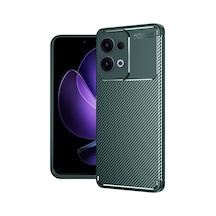 Reno 13 Pro Kılıf Auto Focus Karbon Kapak - Koyu Yeşil Bzsxx00 1