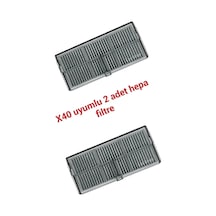 Dreame X40 Pro Ultra Ile Uyumlu Yedek Hepa Filtre 2 Adet Tek Renk