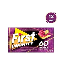 First Infinity 60 Dakika Ahududu & Limon Aromalı Şekersiz Sakız 12'li