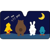 Araba Ön Cam Güneşliği Karikatür Sevimli Araba Ön Cam Güneşliği Isı Yalıtımı Küçük Boy Araba Güneşliği Neredesin