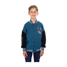 Toontoy Erkek Çocuk Nakışlı Kolej Hırka Petrol Mavi