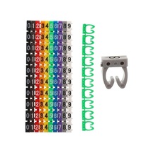 Powermaster 0-9 Dijital Kodlu Renkli Kablo İşaretleyici 2,5mm 100lü Paket