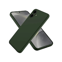 Samsung Galaxy A06 Kılıf First Silikon - Koyu Yeşil
