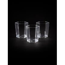 Plastik Kristal Altıgen Kap 50cc - 50 Adet 1 Paket Diğer