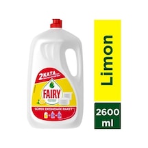 Süper Ekonomik Paket Limon Aromalı Sıvı Bulaşık Deterjanı 2600 Ml