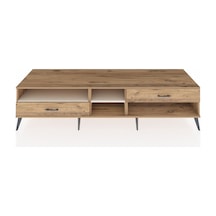 Kronos Tv Ünitesi 2 Raflı 2 Çekmeceli 220x59x51 Çam-aytaşı/çam Aytası/atlas Çam - Atlas Çam