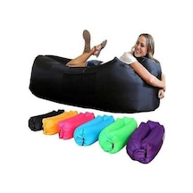 Bloomnest Şişme Hava Kanepe Şezlong - Seyahat Dostu, Su Geçirmez, Kompakt Altın - Siyah