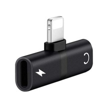 Apple Uyumlu iPhone  Lighting Kare Giriş Kulaklık Ve Şarj Çoklama Başlık Adaptör