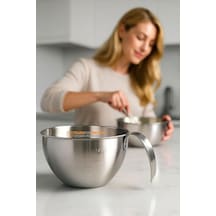 Transformacion Inox Çelik Profesyonel Ölçülü Arıştırma Kabı - 400 Ml Sos &amp Hazırlık Şefi Serisi, 7430000 Diğer