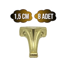 Moda Metal Ayak Çeyiz Ve Hediye Kutusu Mobilya Ayağı 1,5cm Altın 8 Adet Altın