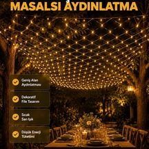 Led File Işık Dekoratif Ağ Led Aydınlatma İç Mekan Balkon Bahçe Süsü Yeni Nesil