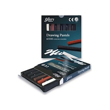 6lı Tam Boy Çizim Pasteli Karışık Set Basic Karışık Renkli