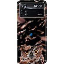 Xiaomi Poco X4 Pro 5G Kılıf Resimli Silikon Green Prizma 1347 Siyah