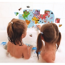 Janod Suya Dayanıklı 28 Parça Puzzle - Dünya Haritası