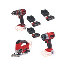 Einhell TE-CI 18 BL TE-CD 18/50 li-i BL TE-JS 18 3x2.5ah Set