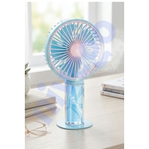 3 Kademeli Güçlü Motorlu 300 Mah Bataryalı Taşınabilir Mini Fan Vantilatör Pervane
