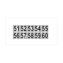Metal Kapı,Masa,Dolap Numarası 5Cmx5Cm 10 Adet (51…60) (428976582)