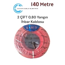 Yeşim Kablo 2x2x0.80 Mm+0.50 Yangın Alarm Kablosu 140 Metre