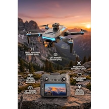 Katlanabilir Ekranlı Kumandalı Drone - Wi-fi Kameralı, Sd Kart Destekli, Şarj Edilebilir Akıllı Drone