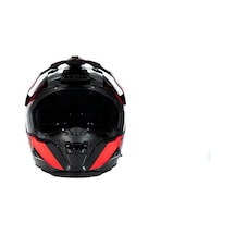 Zeus ZS-913 BF8 Kapalı Motosiklet Kaskı Siyah - Kırmızı