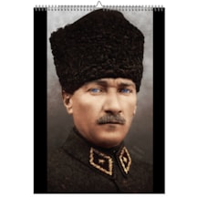 Mustafa Kemal Atatürk Fotoğraf Kağıdına Baskılı Poster Spiralli Ve Askılı 6 Sayfa