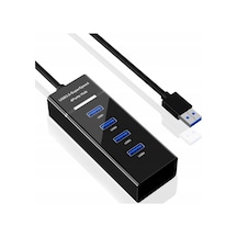 Platoon PL-5717 4 Port USB 3.0 Anahtarlı Işıklı Çoklayıcı Hub