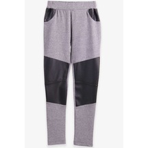 Breeze Kız Çocuk Tayt Deri 9-10 Yaş Gri