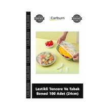 Özel Üretim Esnek Strech Kapak Pratik Gı Saklama Lastikli Tencere Tabak Bonesi 100 Adet 24cm