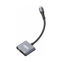 Go Des Gd-uc160 2in1 Type-c To 3.5mm Aux Çevirici Ses Adaptörü Gri