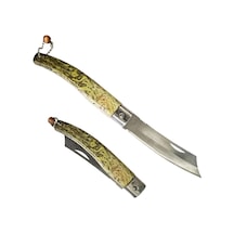 Desan Aşı Bıçağı Düz Ağız Ahşap Sap 26cm - Denizli