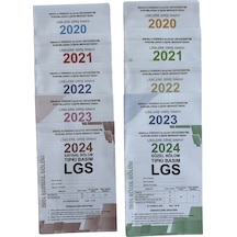 Lgs Çıkmış Sorular 2020-2024 Sözel/sayısal Bölümler Mobil Uyumlu Optik İle