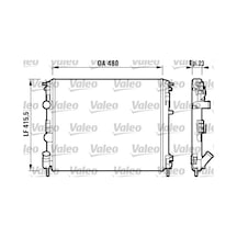 Valeo 732721 Radyatör Clıo Iı-kangoo -logan-solenza-1.5dci-1.4-1.6 16v-1.9dtı Ac Mek 480x414.5x34 8200343476-6001545765-8200033831