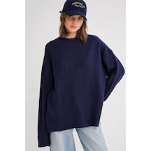 Hiccup Mixray Oversize Triko Kazak Lacivert