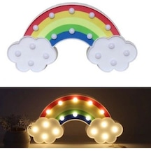 Led Işıklı Gökkuşağı Gece Lambası Renkli 75015360