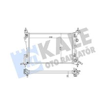 Kale 352100 Motor Su Radyatörü - Opel Corsa D 2006-2014 1.0 Manuel Şanz. 1300279 - 1300340 - 13399871 - 55701408