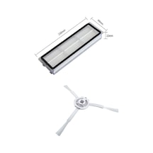 Xiaomi Uyumlu Mi Robot 1c - 2c Mop 2 Ultra Model No Stytj01zhm Stytj02zhm Stytj03zhm Uyumlu Filtre Fırça