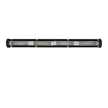 Beyaz Turuncu Çakarlı Led Off Road Slim Sis Farı Çalışma Lambası 48 Led 12-24v 33cm