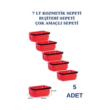 5 adet 7 Litre Kozmetik Sepeti Bijuteri Sepeti Kırtasiye Sepeti K