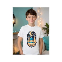 Stil-x Ramazan Bayramı Baskılı Erkek Çocuk Tshirt, %100 Pamuklu Kumaş Beyaz-7