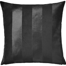 Minder-Kırlent Kılıfı 50x50 cm Gri Renk Fermuarlı Kılıfı Pamuk Ev Dekorasyonu