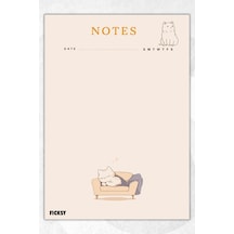 A5 Bloknot Çizgisiz Defter - 50 Yaprak - Memopad - Notepad - Not Defteri - Not Kağıdı - 3632 Çok Renkli