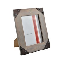 15X20Cm Metal Kenarlıklı Ahşap Fotoğraf Çerçevesi / Acr-Sf6561K