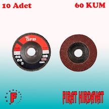 Gfb Flap Disk Zımpara 115x22 MM 60 Kum 10 Adet